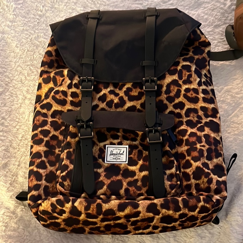 Herschel Leopard Print Laptop Backpack